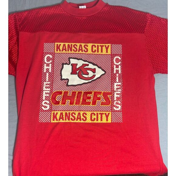 Vintage Kansas City Chiefs Shirt Artex Sportswear NFL 1990’s Size Large - Picture 5 of 8